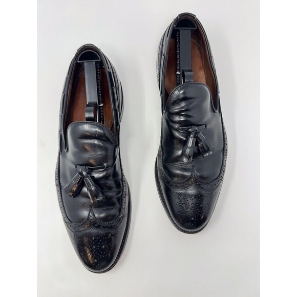 Allen Edmonds Berwick Mens Dress Shoes Black Leather Tassel Wingtip Loafer US 10 main image 9